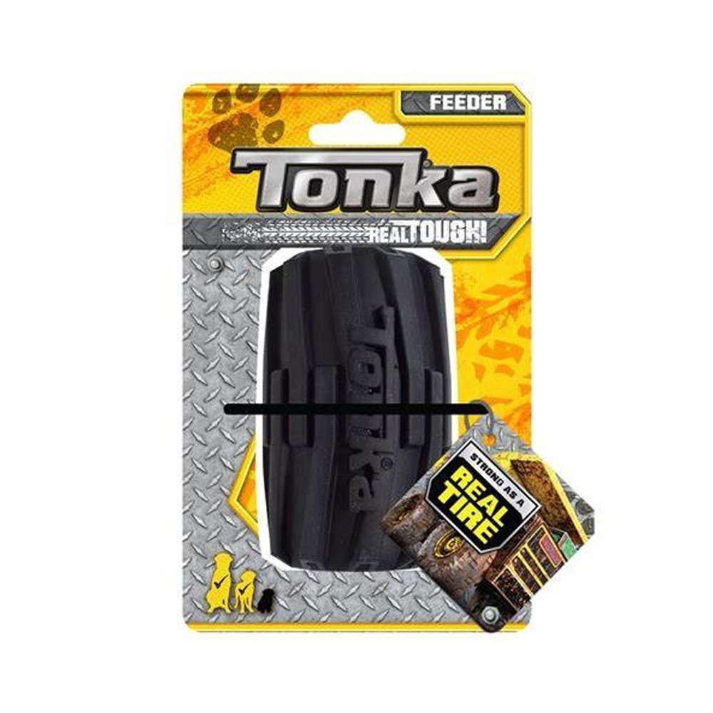 Игрушка-дозатор лакомств для собак TONKA Мега, цвет желтый/черный 10,2см