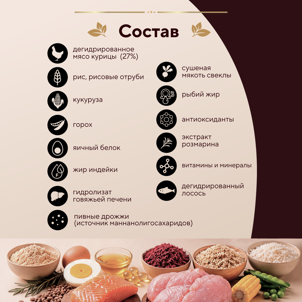 Корм для собак PRO DOG для крупных пород с нормальной активностью, курица сух.
