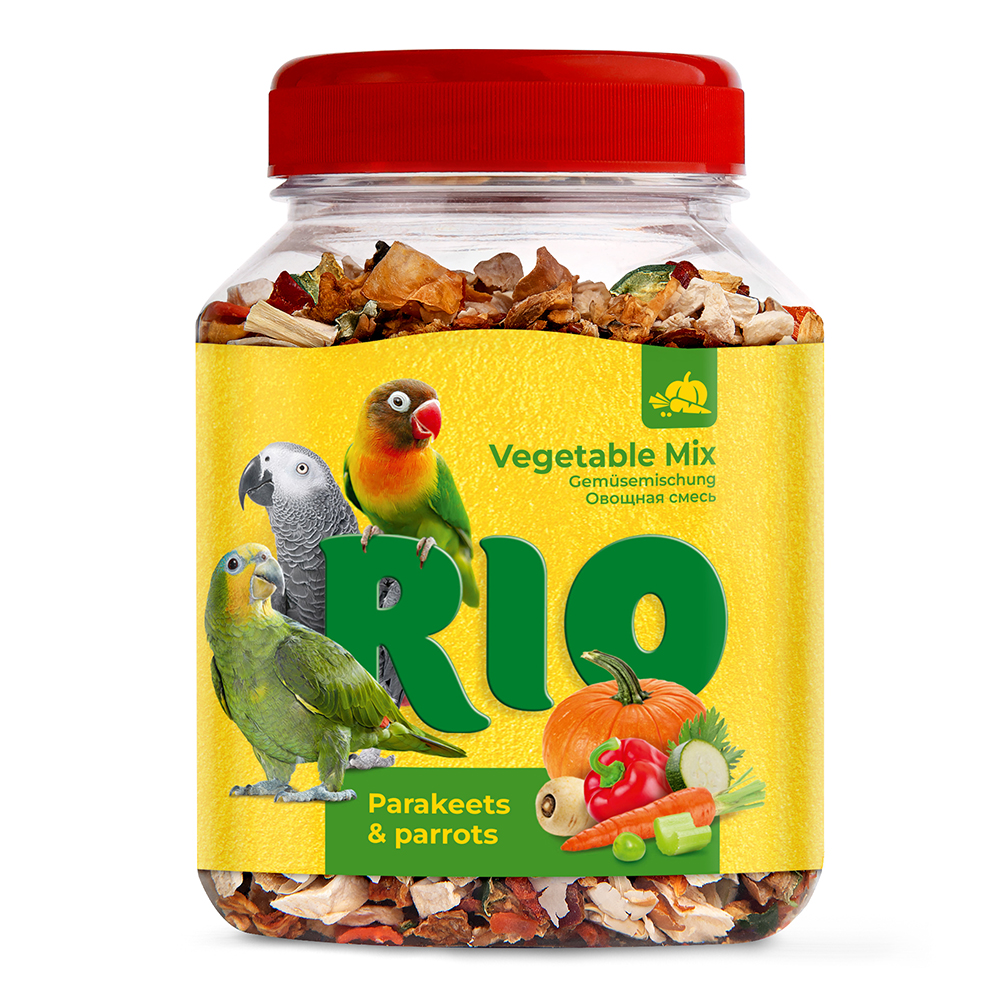 Лакомство для птиц RIO Овощная смесь для средних и крупных попугаев,