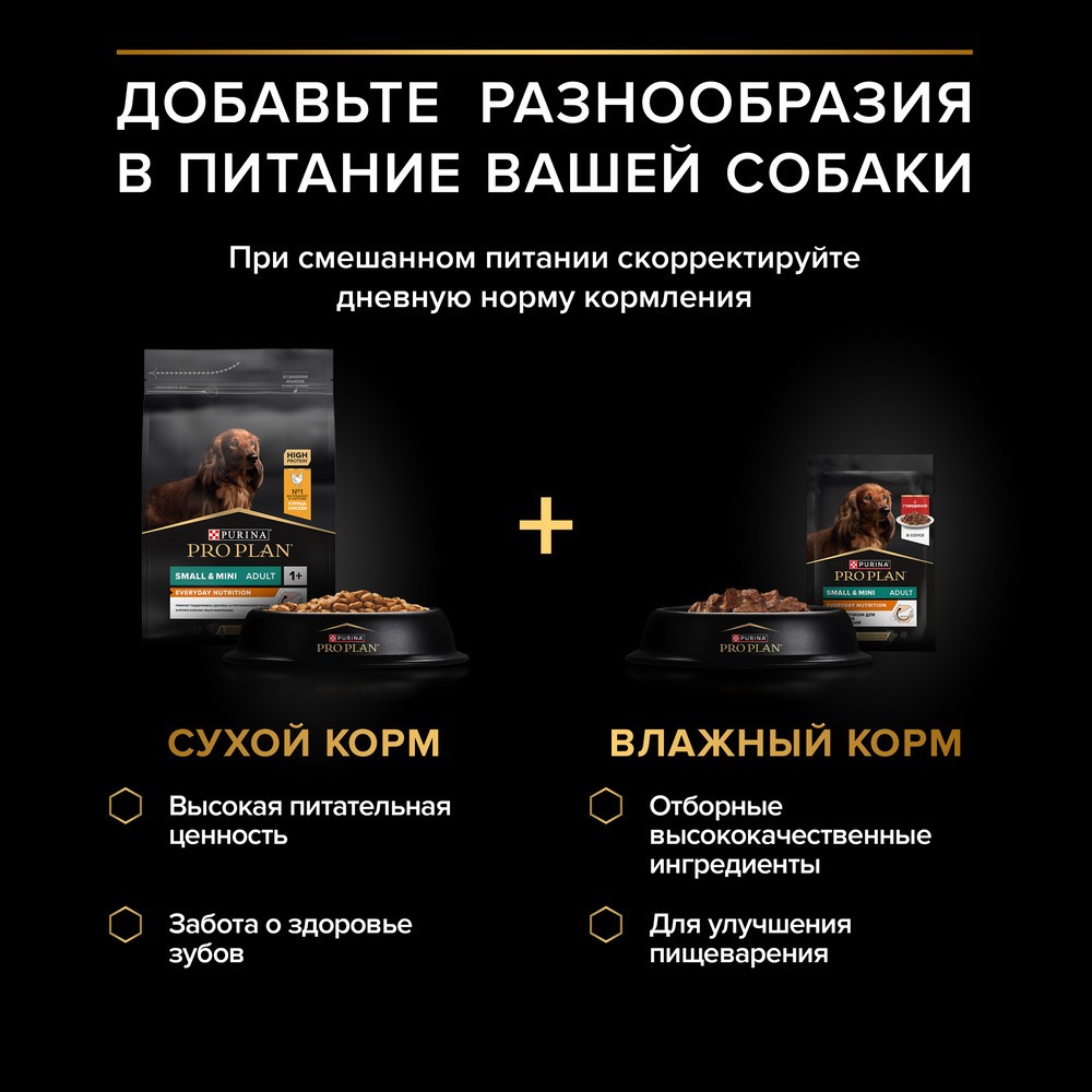 Корм для собак PRO PLAN Sensitive Skin для мелких и карликовых пород, с лососем в соусе пауч