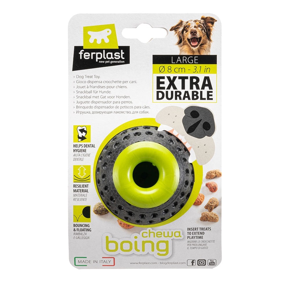 Игрушка для собак FERPLAST Chewa Boing мяч-диспенсер жевательный, размер L