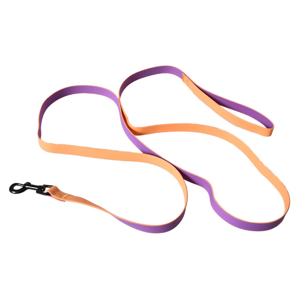 Поводок для собак FOXIE Double color из биотана M 2,0х200см розовый