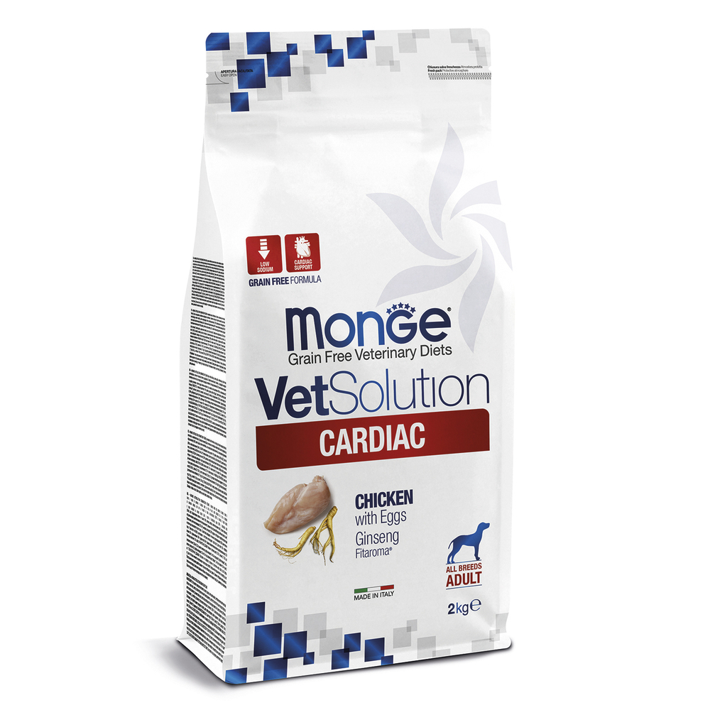 Корм для собак MONGE VetSolution Cardiac при заболеваниях сердца сух.