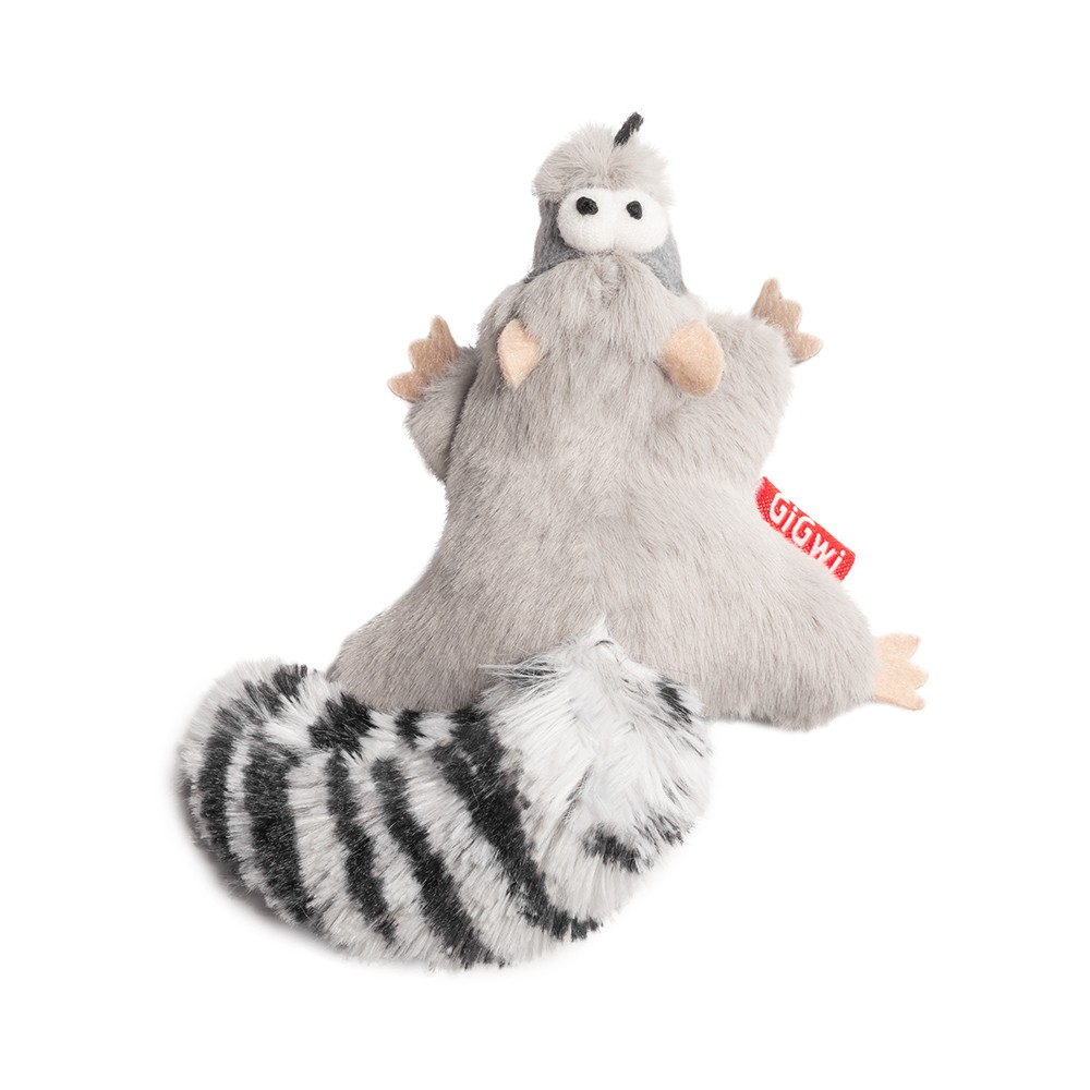 Игрушка для кошек GIGWI Catch & Scratch Енот с кошачьей мятой 8см