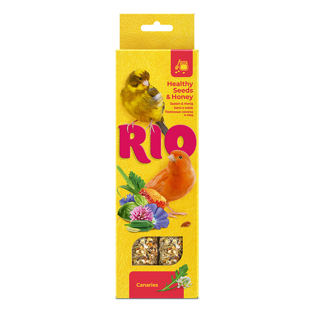 Лакомство для птиц RIO Палочки для канареек с медом и полезными семенами 2х