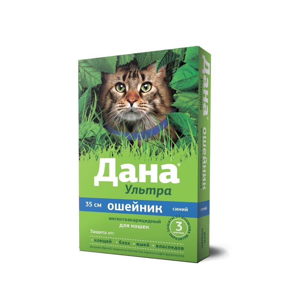 Ошейник для кошек APICENNA Дана Ультра синий 35см