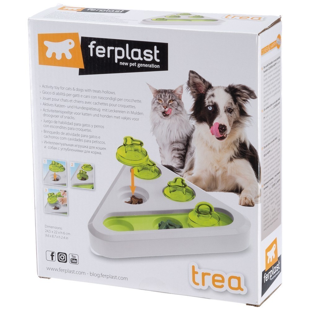 Игрушка-кормушка для собак и кошек Ferplast TREA интерактивная