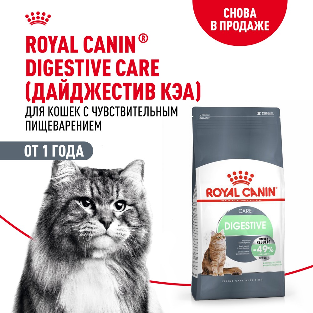 Корм для кошек ROYAL CANIN Digestive Comfort 38 с расстройствами пищеварительной системы сух.