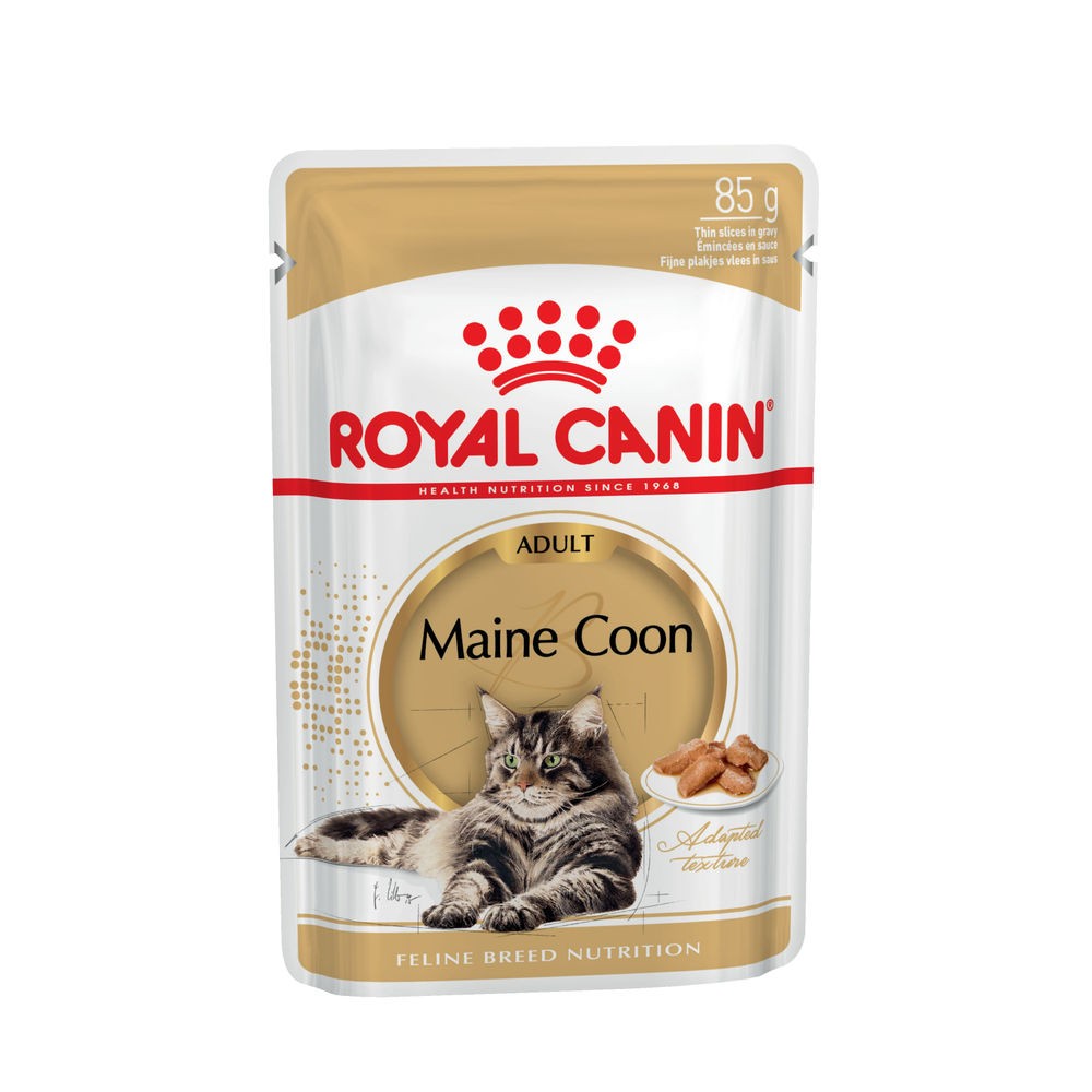 Корм для кошек ROYAL CANIN Maine Coon Adult для породы Мэйн Кун, мясо в соусе пауч