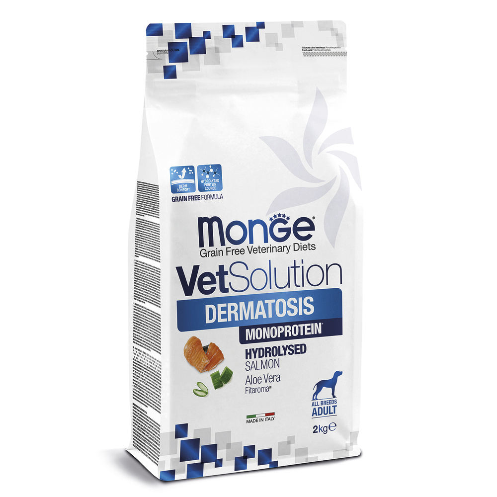 Корм для собак MONGE VetSolution Dermatosis с чувствительной кожей сух.