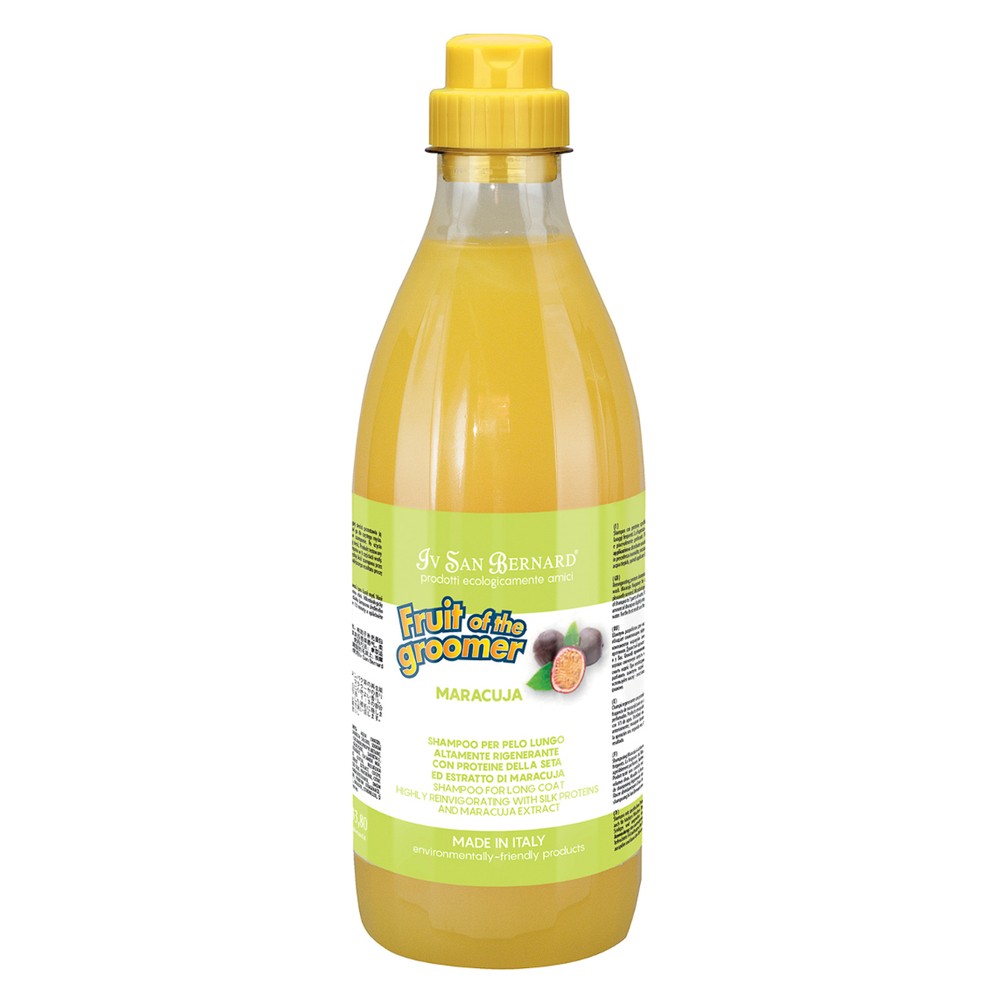 Шампунь IV SAN BERNARD Fruit of the Groomer Маракуйя для длинной шерсти с протеинами 1л