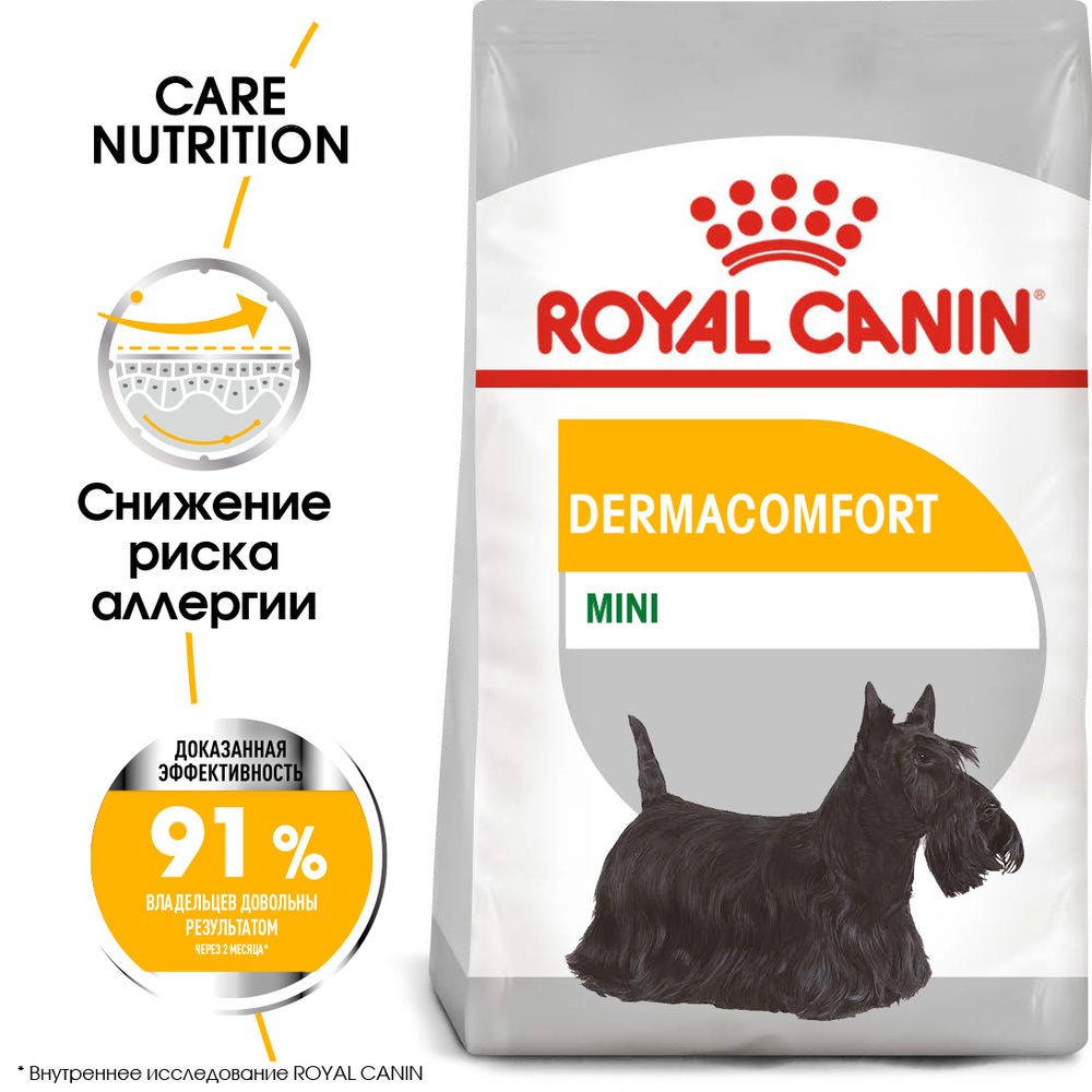 Корм для собак ROYAL CANIN Mini Dermacomfort для мелких пород при раздражениях кожи сух.