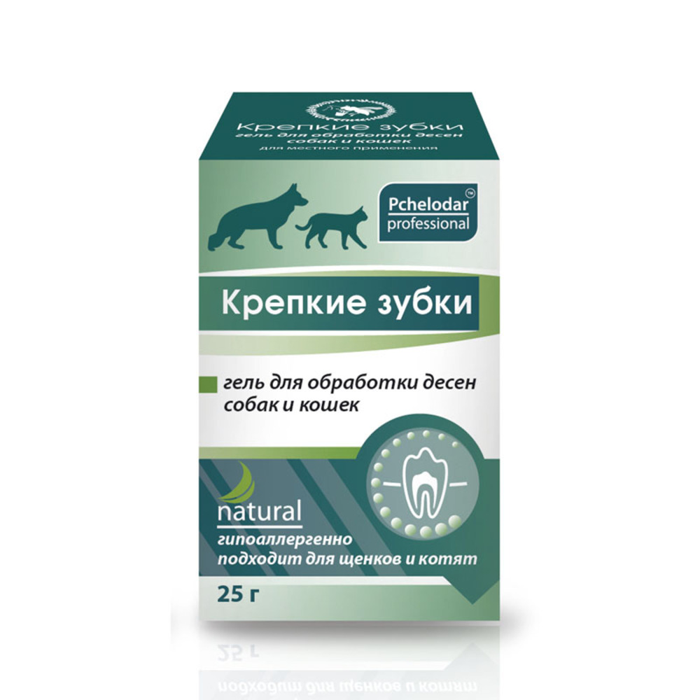 Гель для обработки десен ПЧЕЛОДАР Крепкие Зубки для собак и кошек,