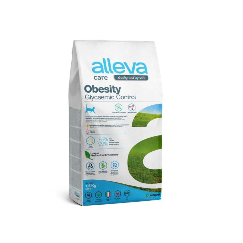 Корм для кошек ALLEVA Care Obesity контроль потребления глюкозы сух.