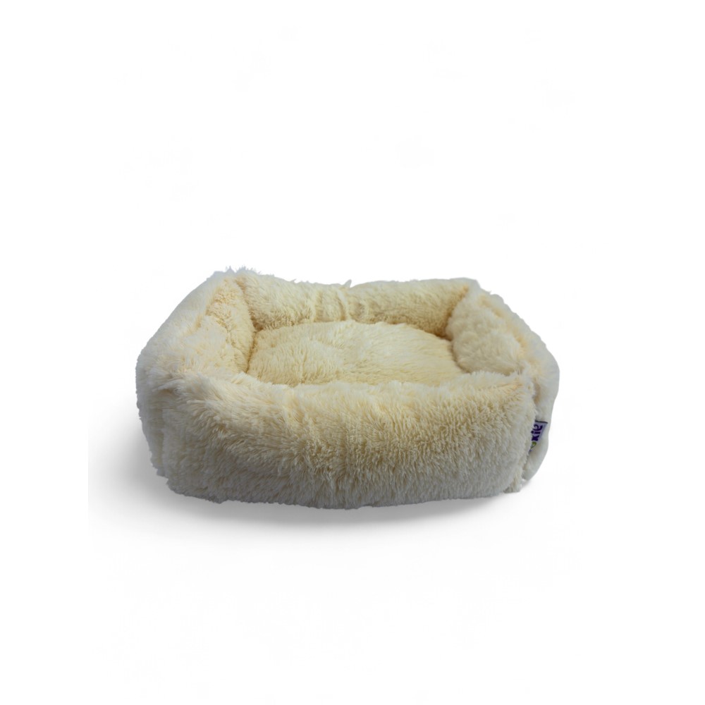Лежак для животных FOXIE Fuzzy cozy 45х35см молочный