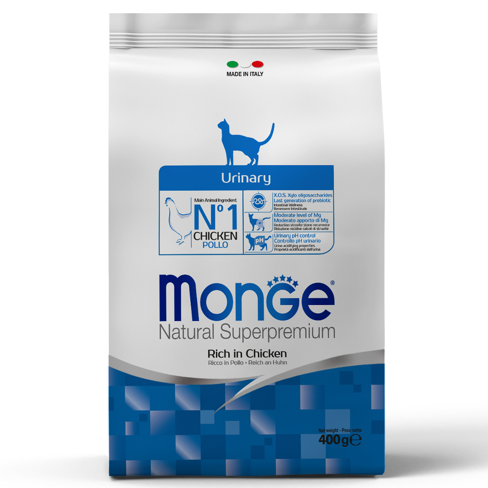 Корм для кошек MONGE Cat Urinary профилактика МКБ сух.