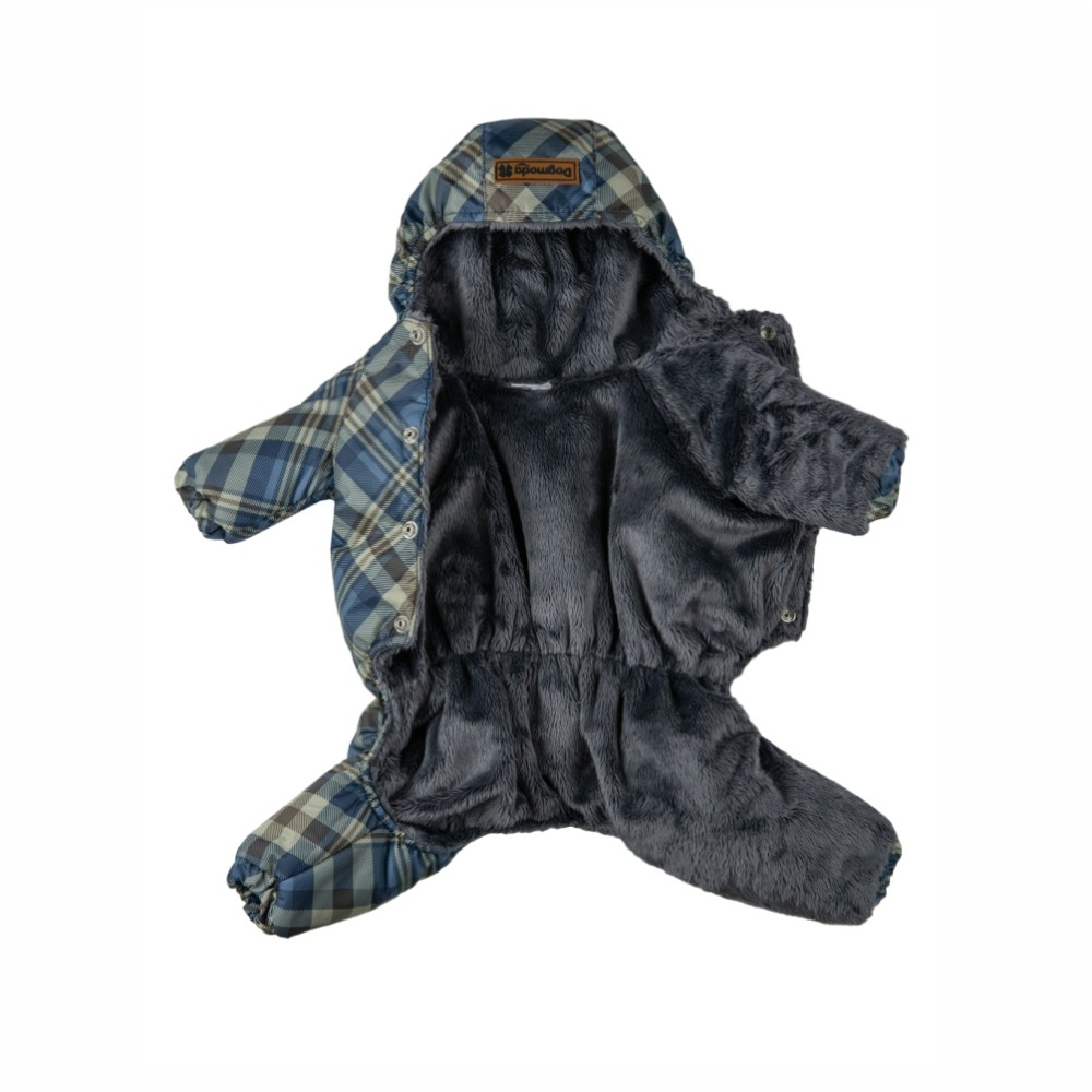 Комбинезон для собак DOGMODA Бари унисекс, синий-4, спина 32см