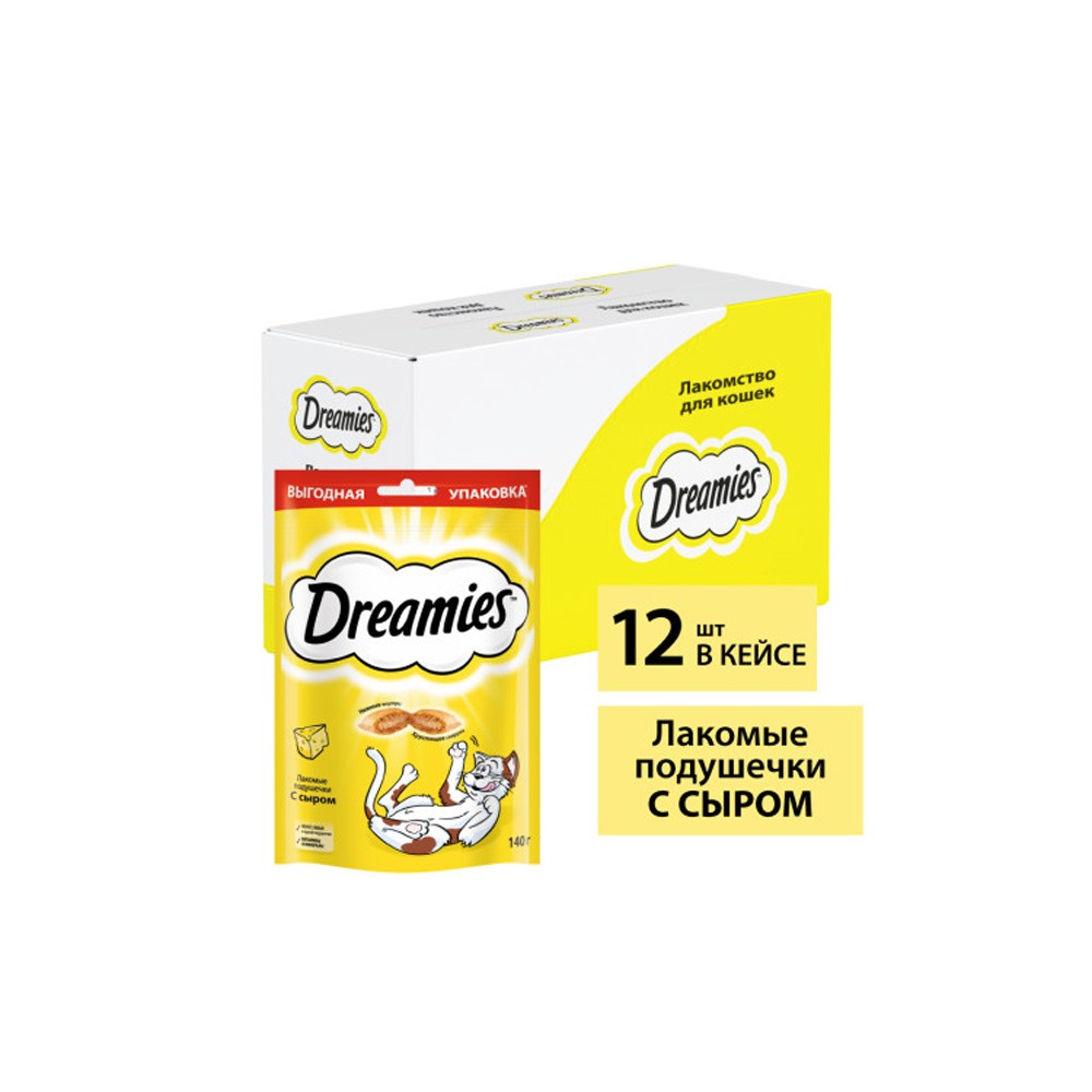 Лакомство для кошек DREAMIES с сыром