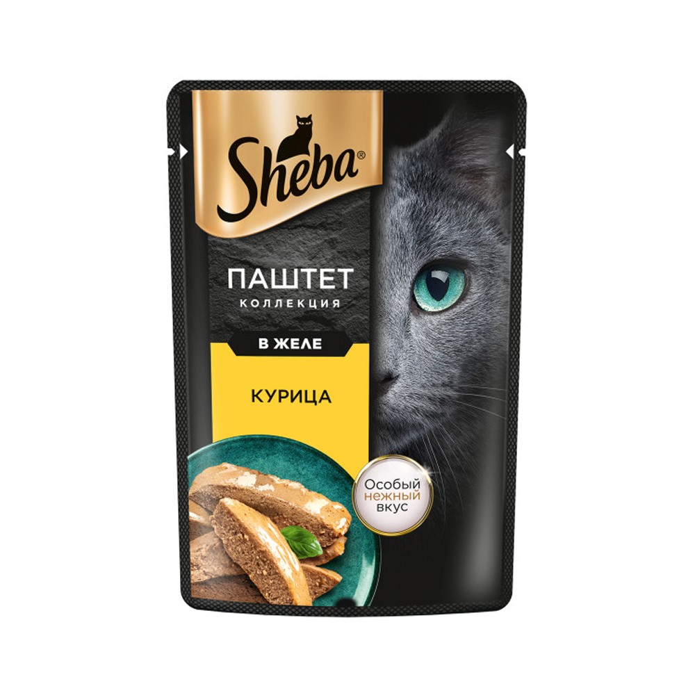 Корм для кошек SHEBA паштет с курицей пауч