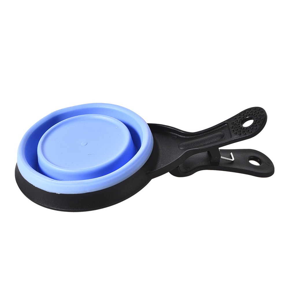Миска для собак FOXIE Compact складная с зажимом 21,5х12,5х7см, 474мл синяя