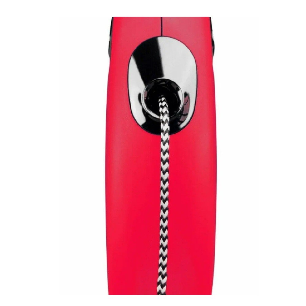 Рулетка для собак FLEXI Classic Long S (до 12кг) трос 8м красная