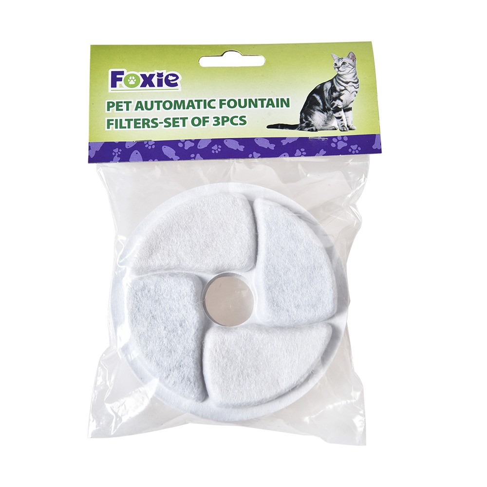 Набор фильтров для автопоилки-фонтана FOXIE Breeze 11см 3шт