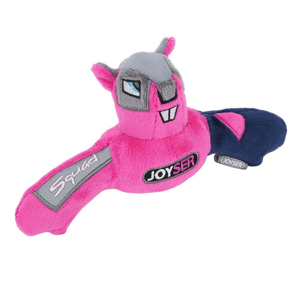 Игрушка для собак JOYSER Squad mini Белка J-Rell с пищалкой S/M розовая, 19см