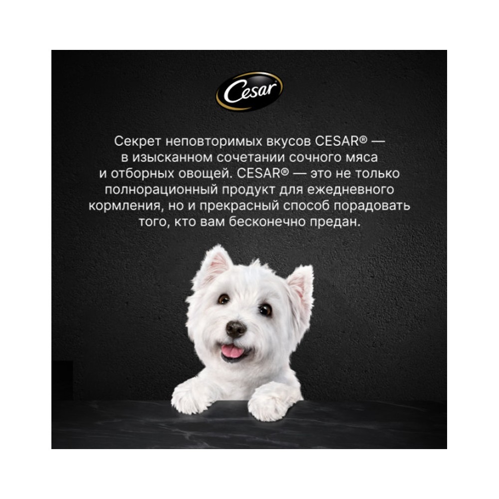 Корм для собак CESAR паштет с ягненком пауч