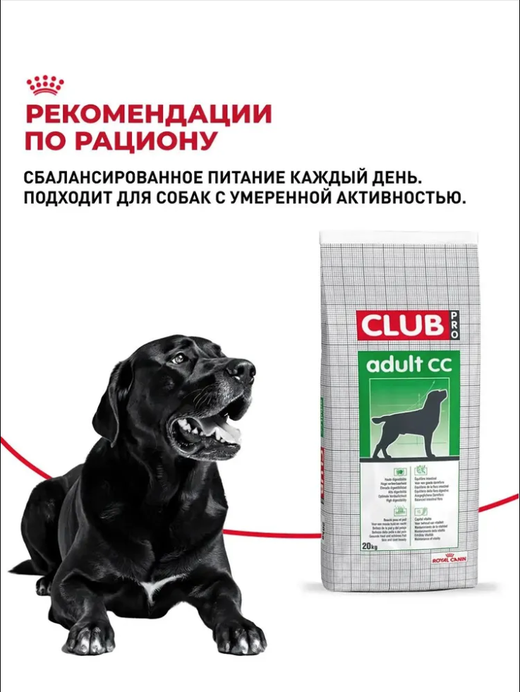 Корм для собак ROYAL CANIN Club Adult CC Pro сух.