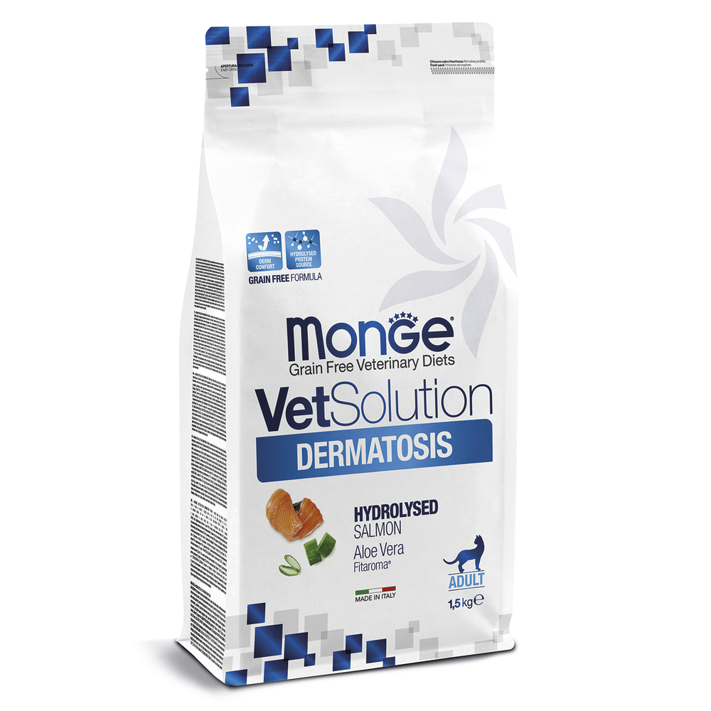 Корм для кошек MONGE VetSolution Dermatosis с чувствительной кожей сух.
