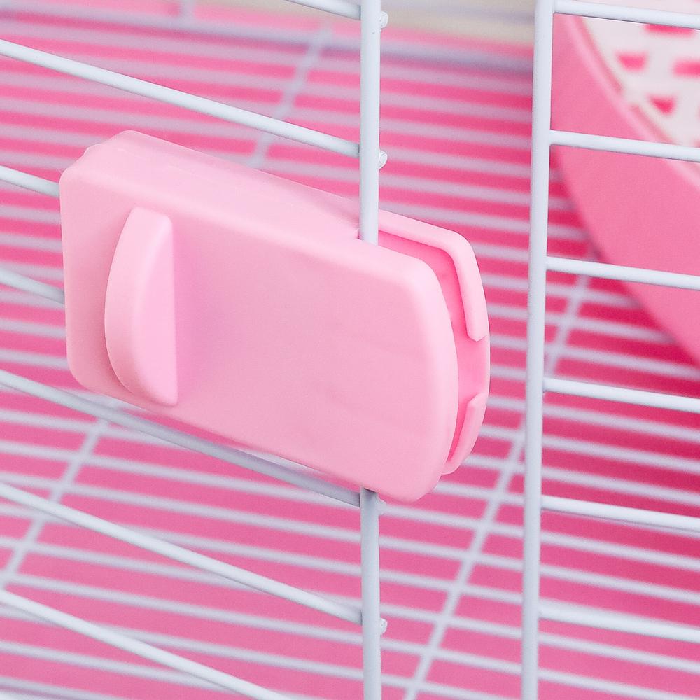 Клетка для грызунов НЕ ОДИН ДОМА Mouse розовый, 48х36х38см
