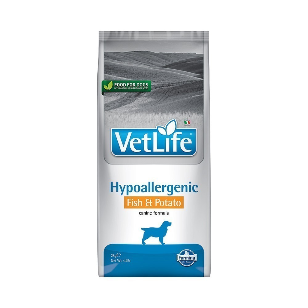 Корм для собак FARMINA Vet Life Natural Diet при пищевых аллергиях рыба и картофелем сух.
