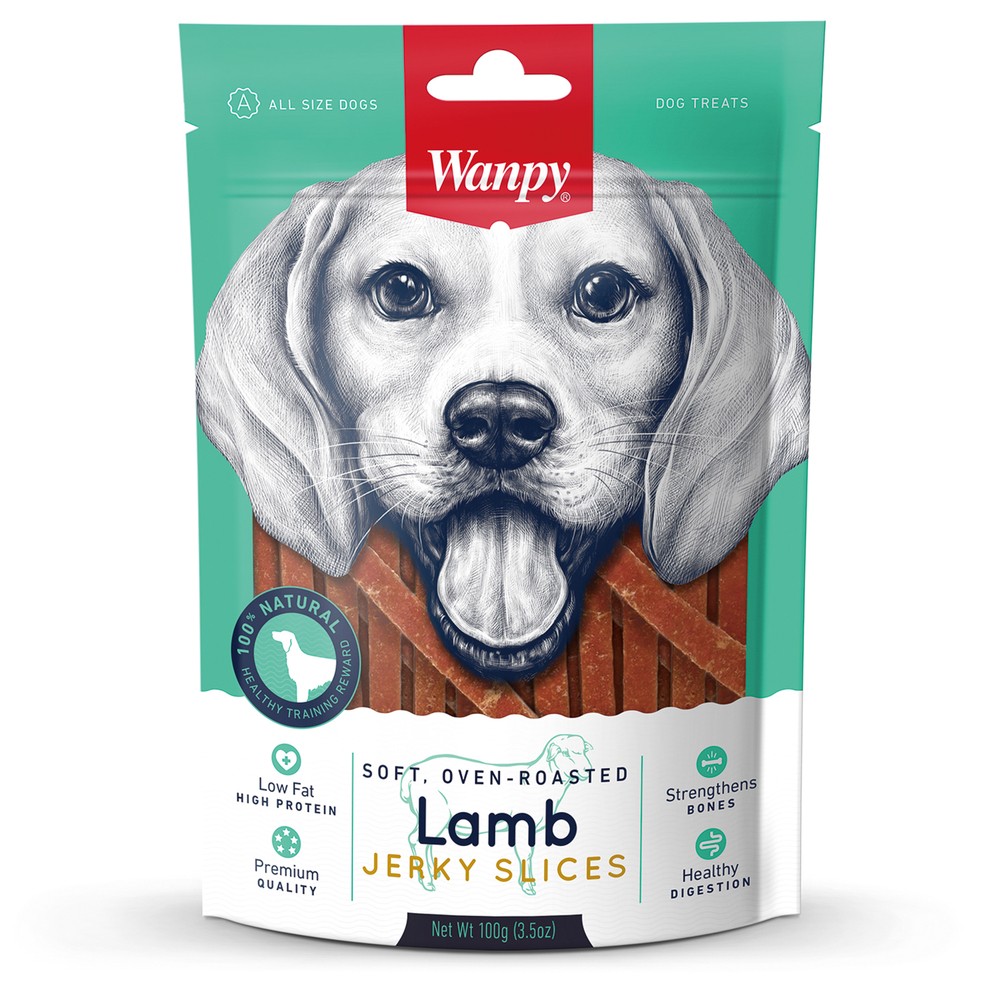 Лакомство для собак WANPY Dog соломка из мяса ягненка