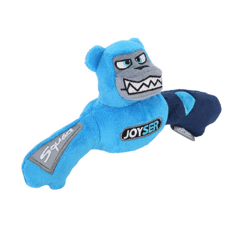 Игрушка для собак JOYSER Squad mini Медведь J-Bear с пищалкой S/M голубой, 19см