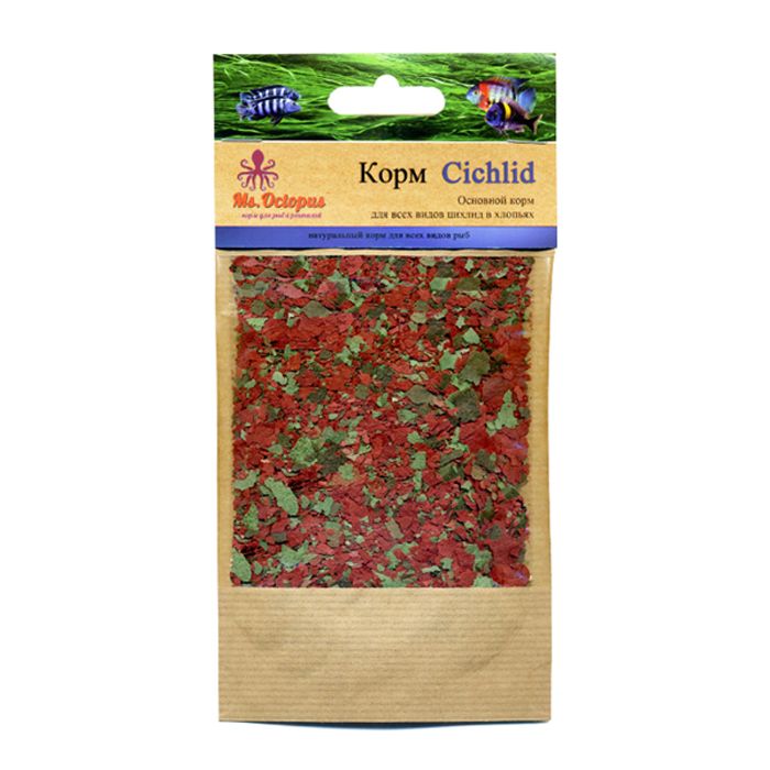 Корм для рыб MS.OCTOPUS Cichlid Хлопья для всех видов цихдлид