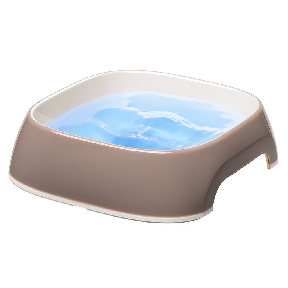 Миска для животных FERPLAST Glam Medium пластиковая сизо-серая 0,75л