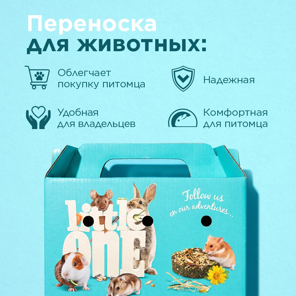Переноска для животных RIO картонная 20,5х11,2х13см