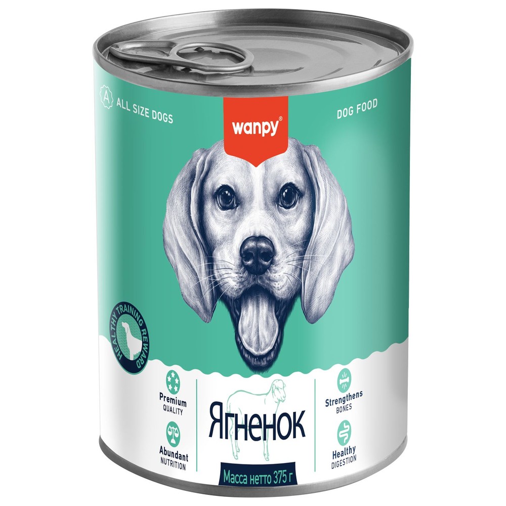 Корм для собак WANPY Dog ягненок банка