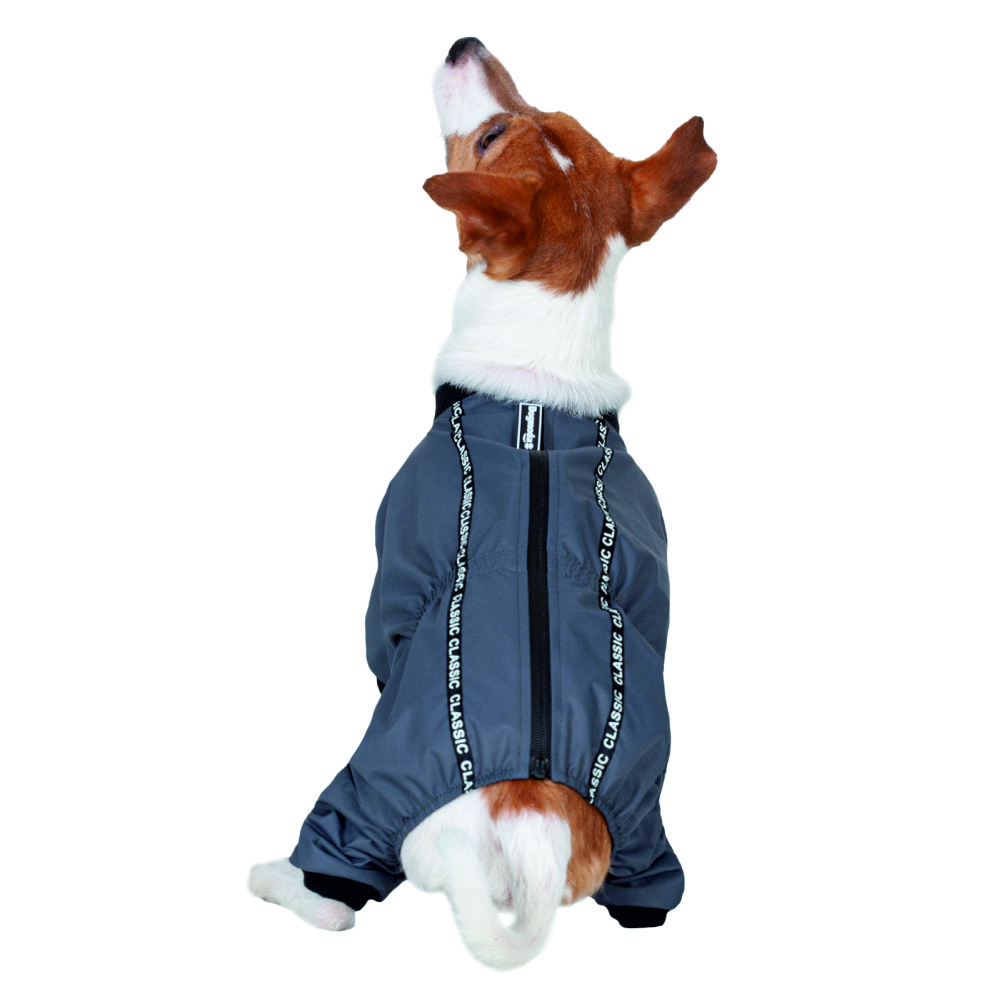 Дождевик для собак DOGMODA Мартин (серый) унисекс 5 размер L