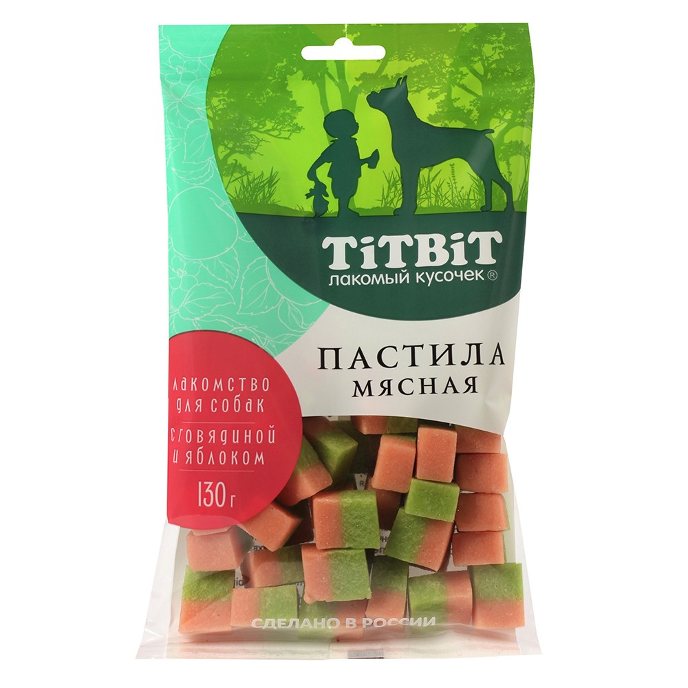 Лакомство для собак TITBIT Пастила мясная с говядиной и яблоком
