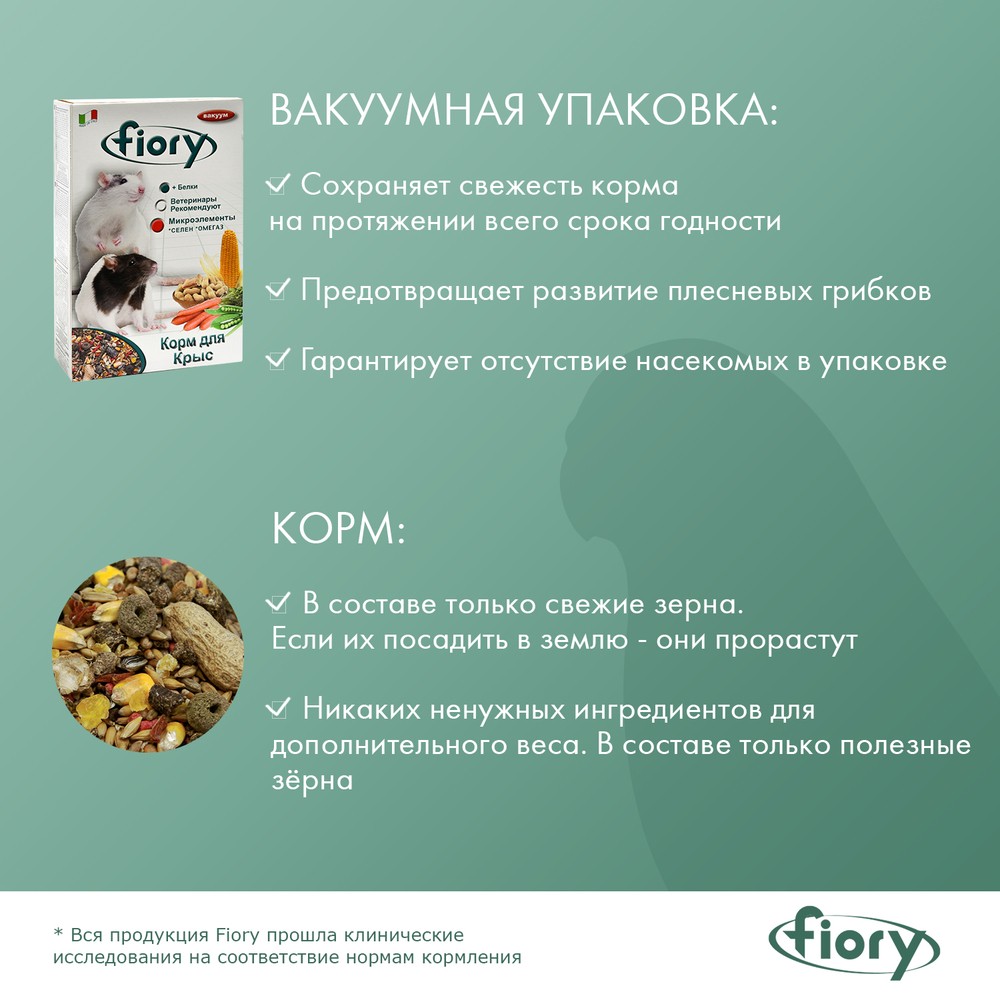 Корм для грызунов FIORY RATTY смесь для крыс сух.