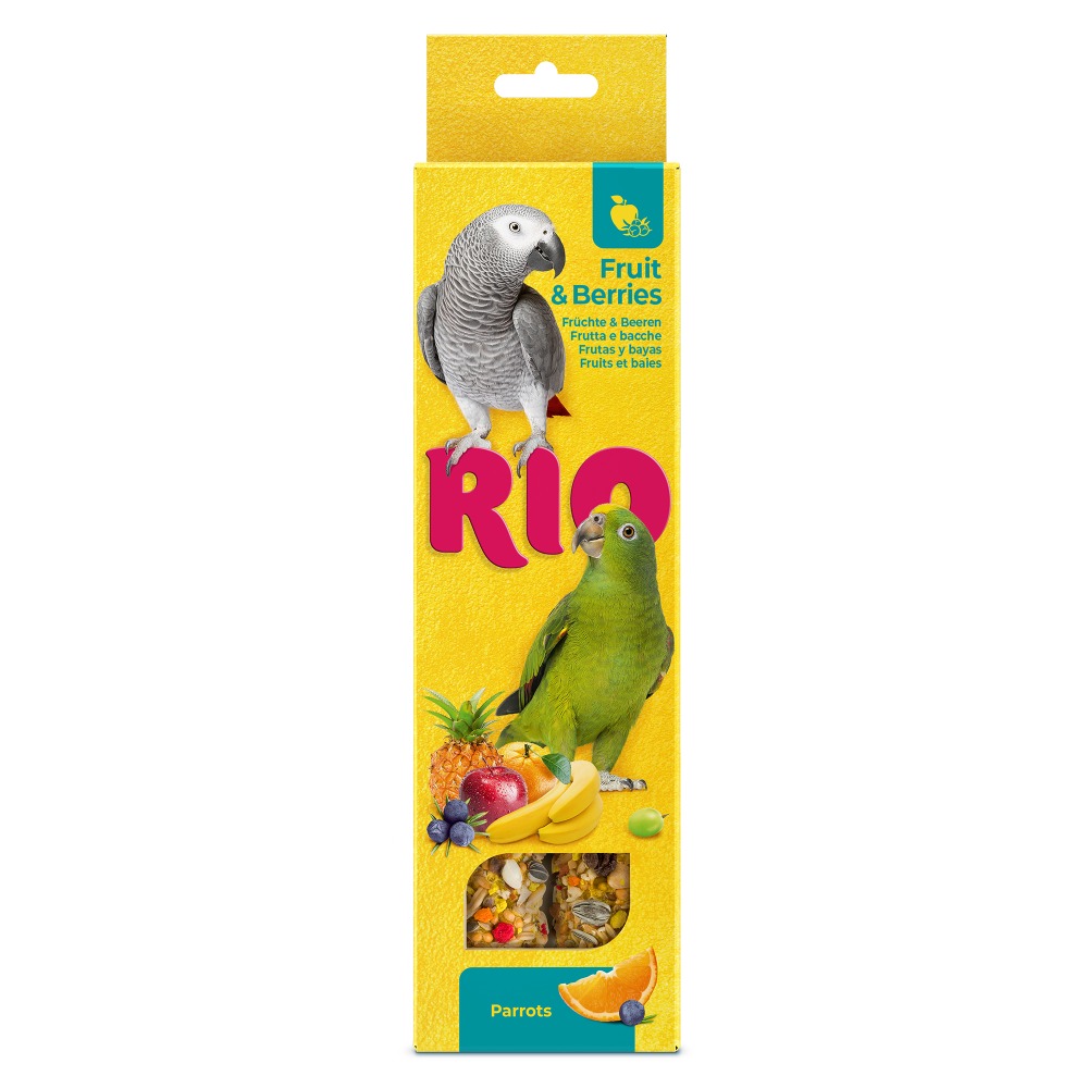 Лакомство для птиц RIO Палочки для попугаев с фруктами и ягодами 2х