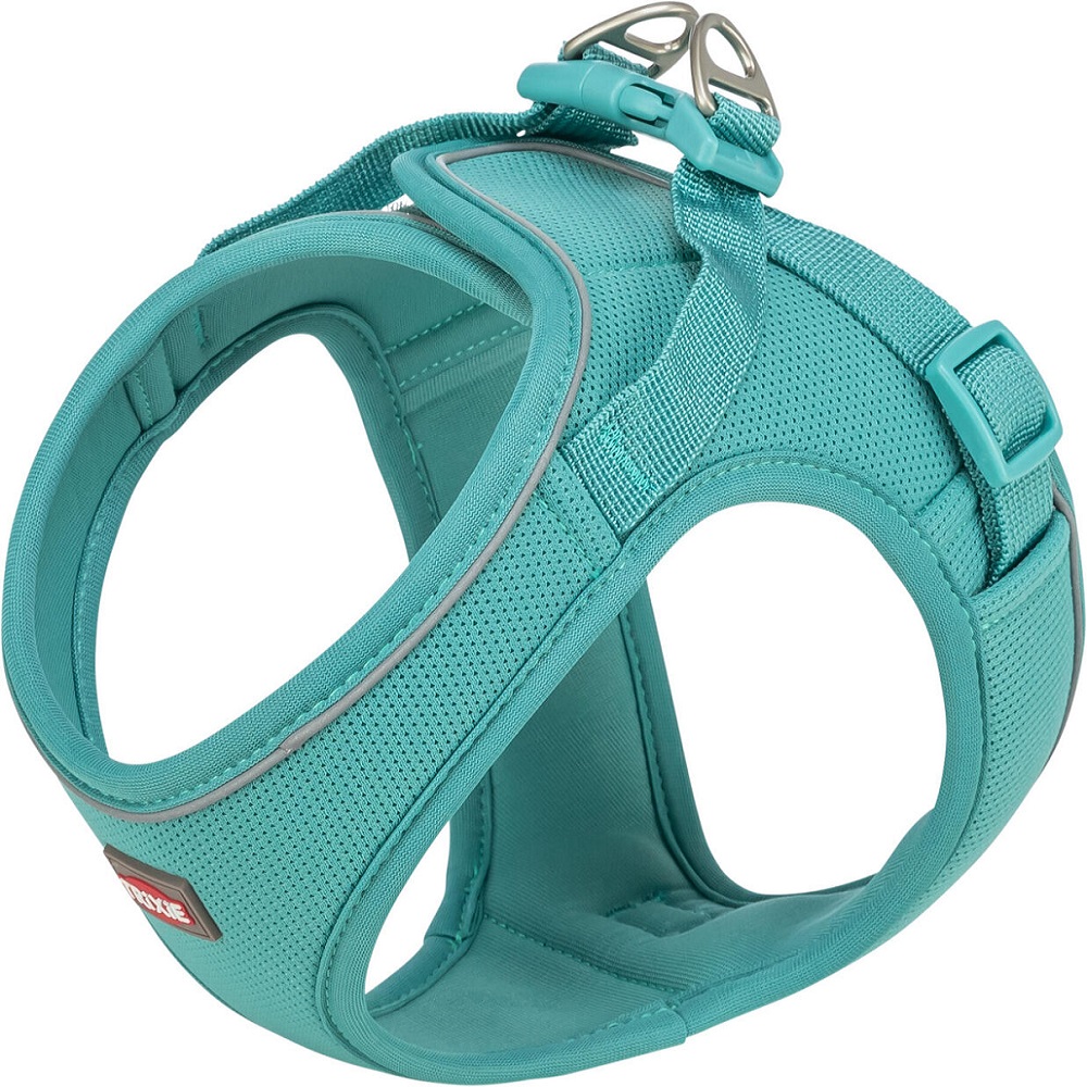 Шлейка для собак TRIXIE Premium UrbanVest XXS–XS 34-37см/ 15мм, бирюзовый