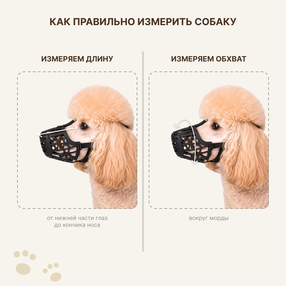 Намордник для собак FOXIE №3 8,5х5,5х5см