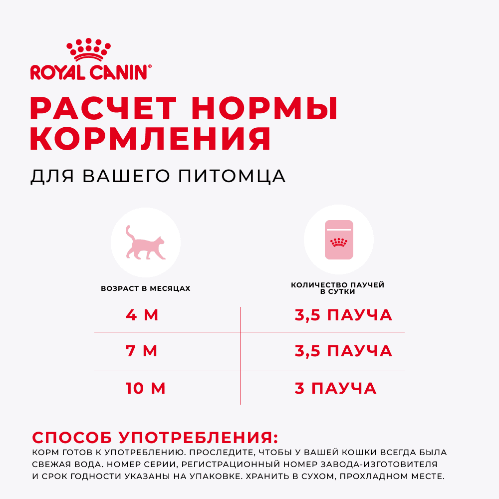 Корм для котят ROYAL CANIN в период третьей фазы роста, мясо в желе пауч