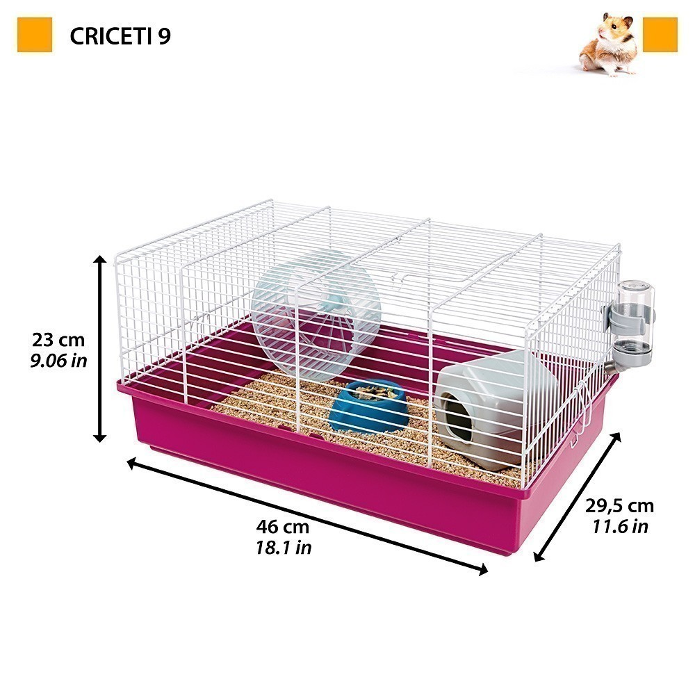Клетка для грызунов FERPLAST CRICETI 9 46x29,5x23см