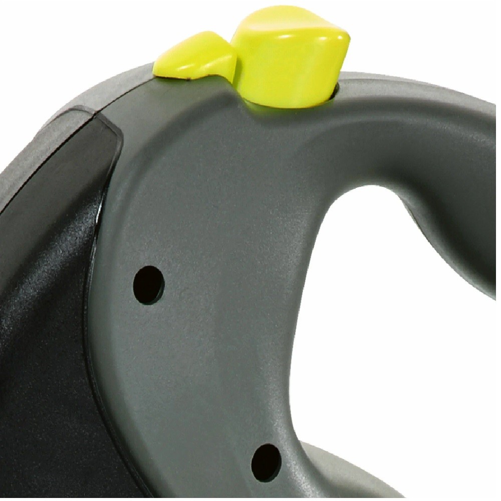 Рулетка для собак FLEXI Giant Neon L (до 50кг) лента 8м, светоотражающая, желтый неон
