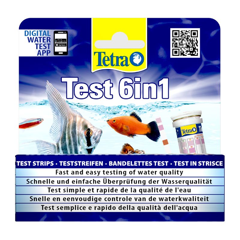 Тест TETRA ТЕСТ "6 в 1 GH, KH, NO2, NO3,PH,CL2" 25 шт. 175488