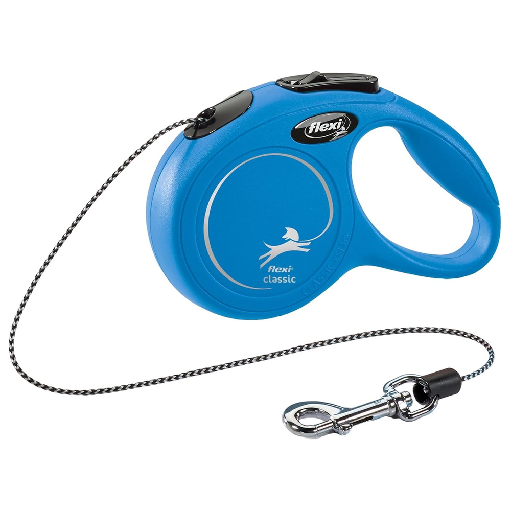 Рулетка для собак FLEXI New Classic XS (до 8кг) 3м трос синяя
