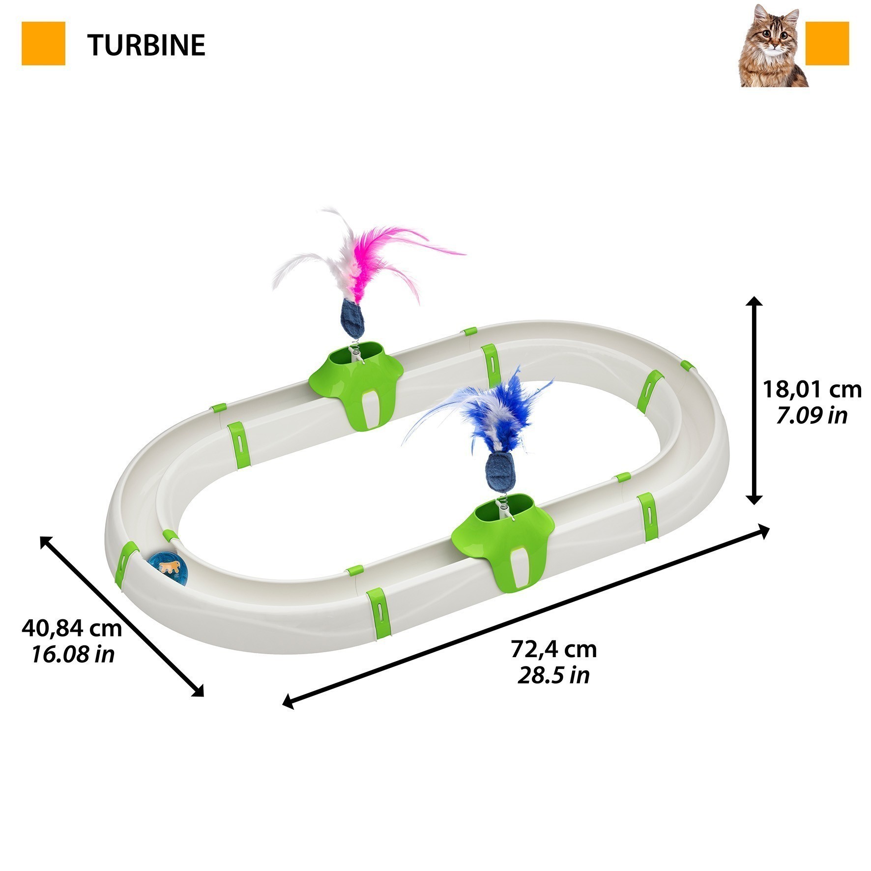 Интерактивная игрушка для кошек FERPLAST Turbine